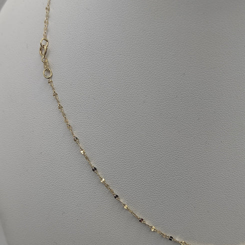 Collana oro 18 kt 750 donna catena maglia 44 cm 0,90 gr | Gioiellitosti.it